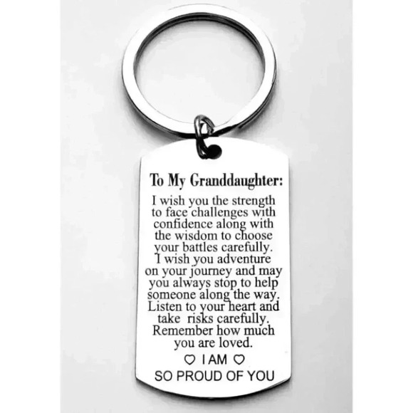To my Grandaughter Im So Proud Of You Keychain - Picture 1 of 1